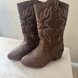 Kids Western Cowboy Boots - Brown